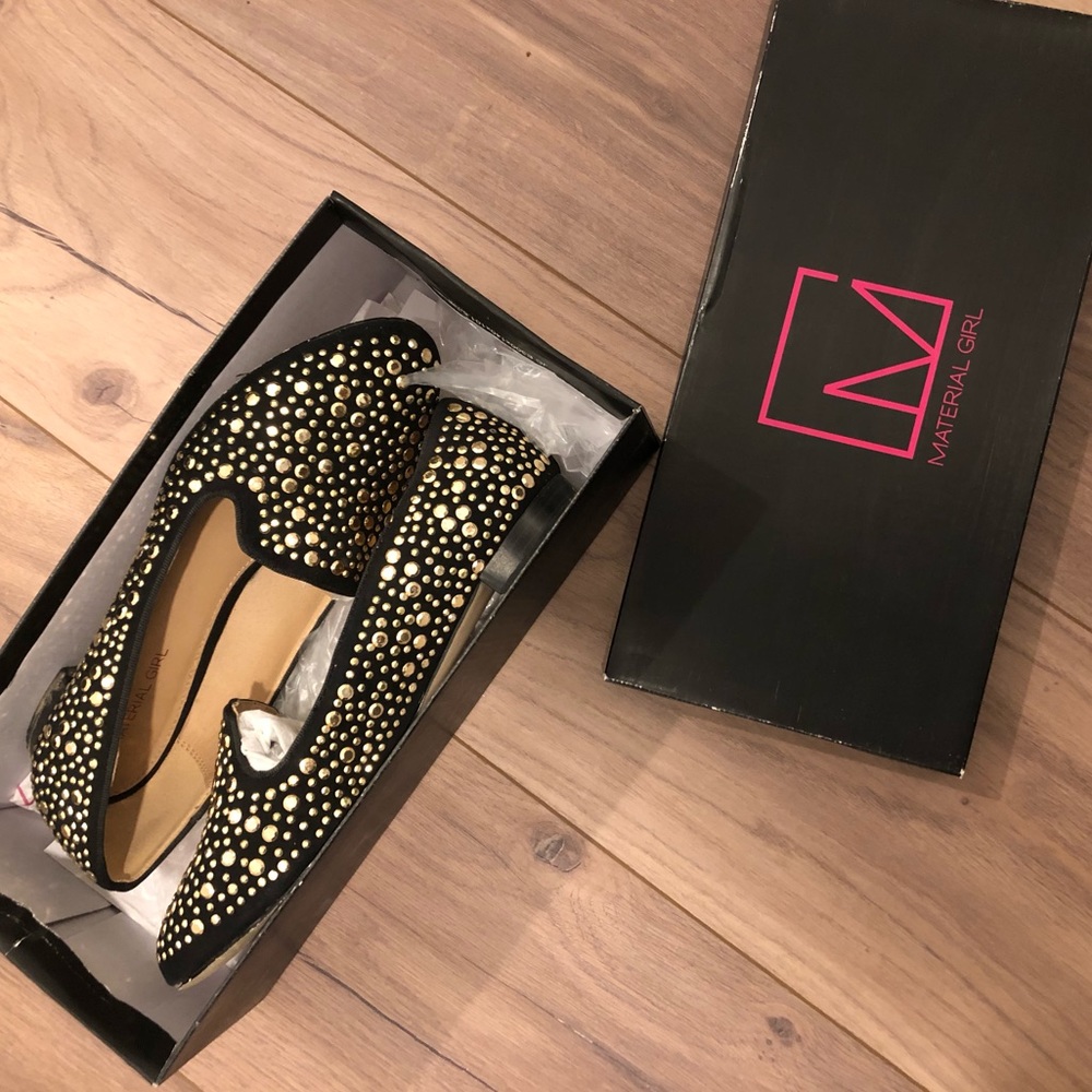 Black loafer shoes